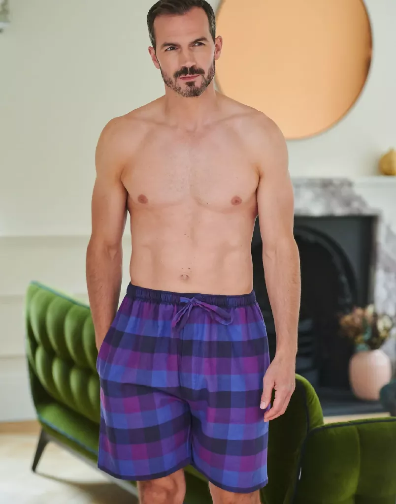 Men's Brushed Cotton Sleep Shorts - Image 4