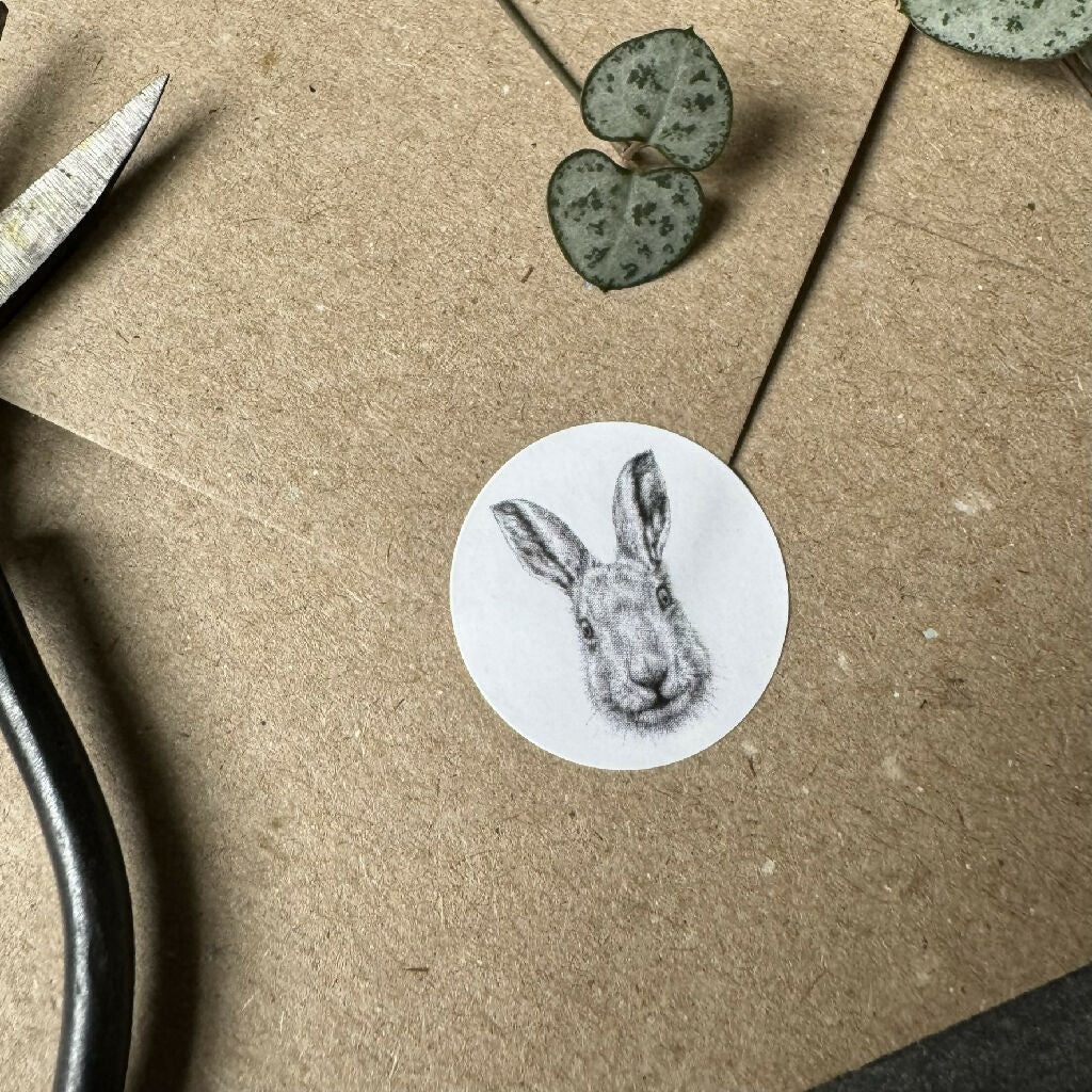 70 Mini Hare Stickers - (35 per sheet) - Image 3