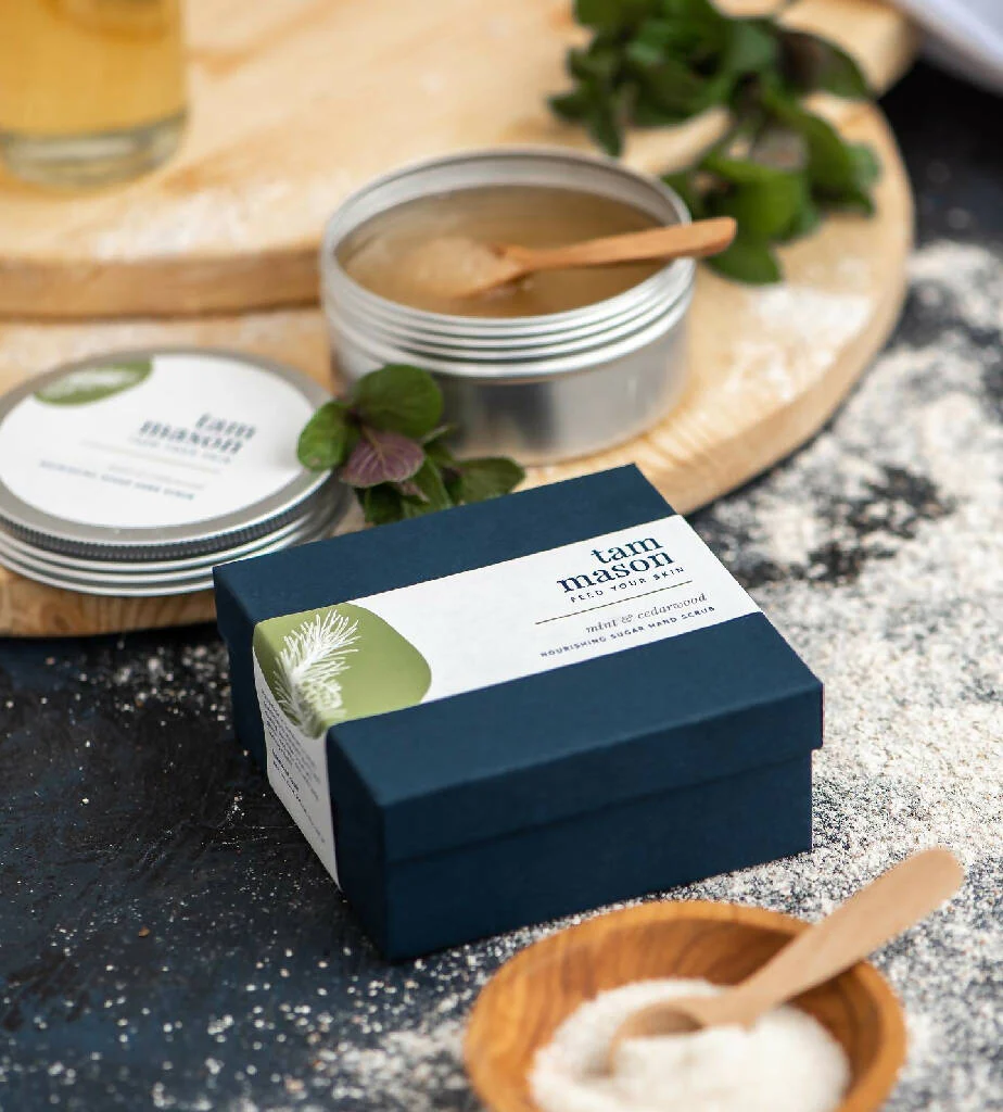 Mint & Cedarwood Sugar Hand Scrub, 150g - Image 3