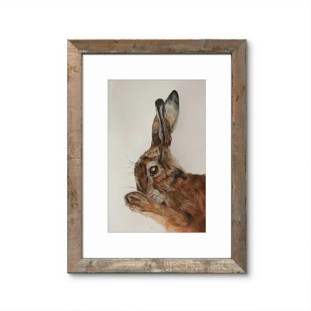 Morning Ritual - Hand Painted Hare Study - Image 2