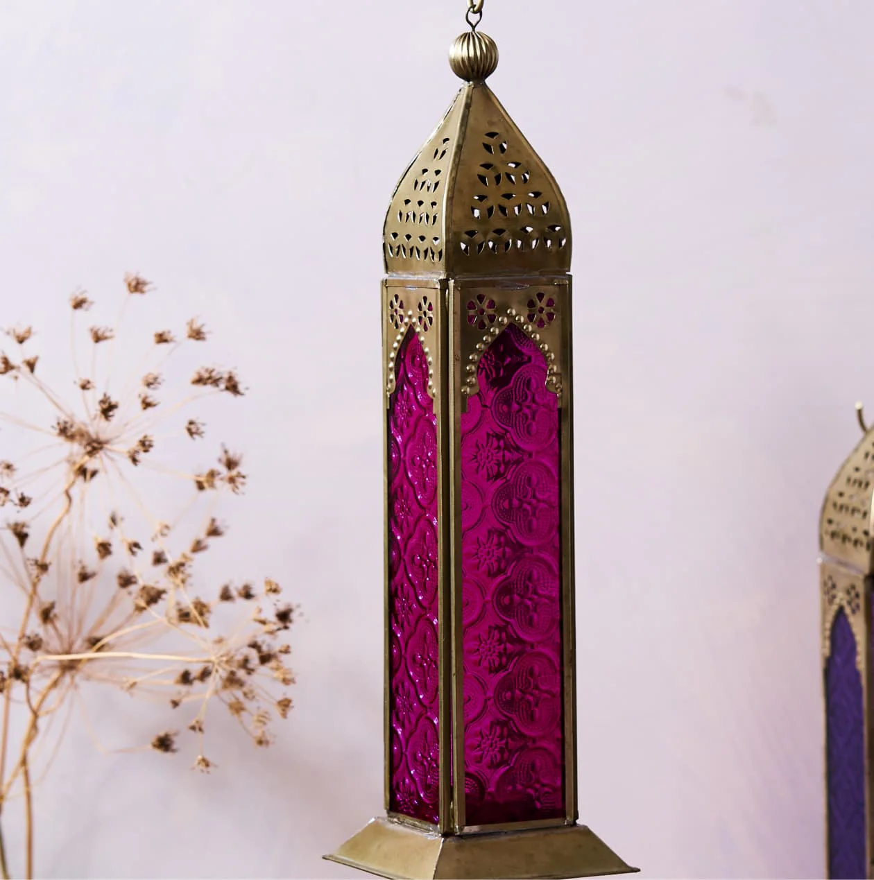 Moroccan Glass Candle Holders - Image 2