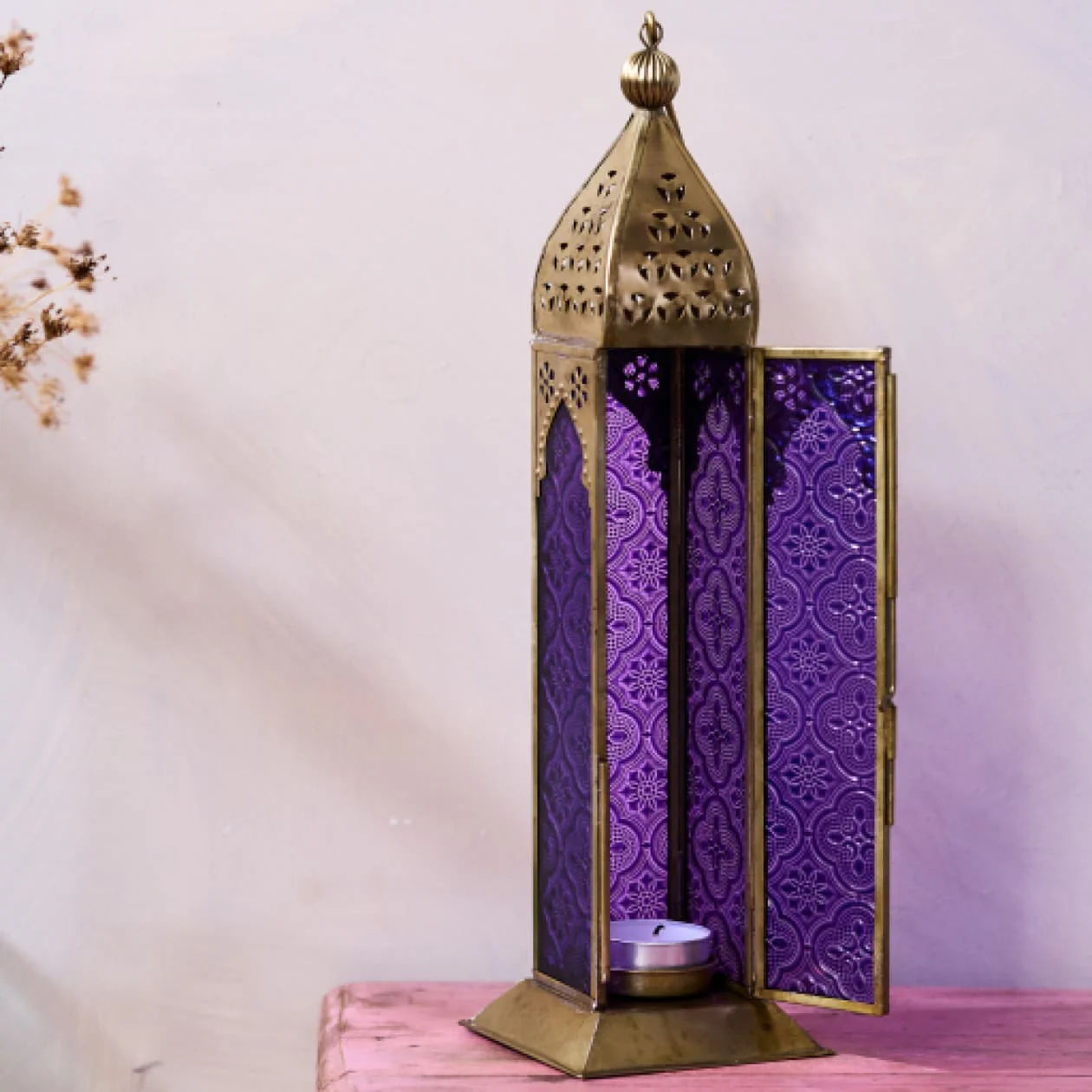 Moroccan Glass Candle Holders - Image 3