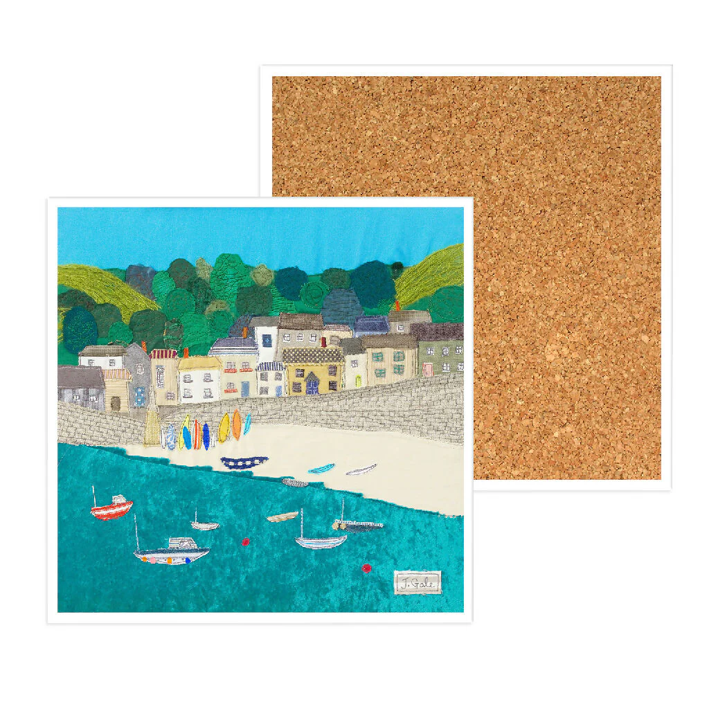 Mousehole Cornwall Ceramic Coaster - Image 2