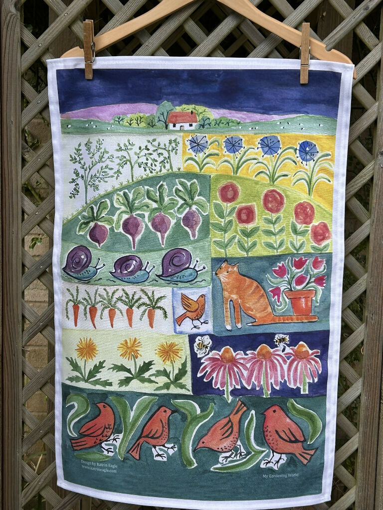 My Gardening World tea towel - Image 2