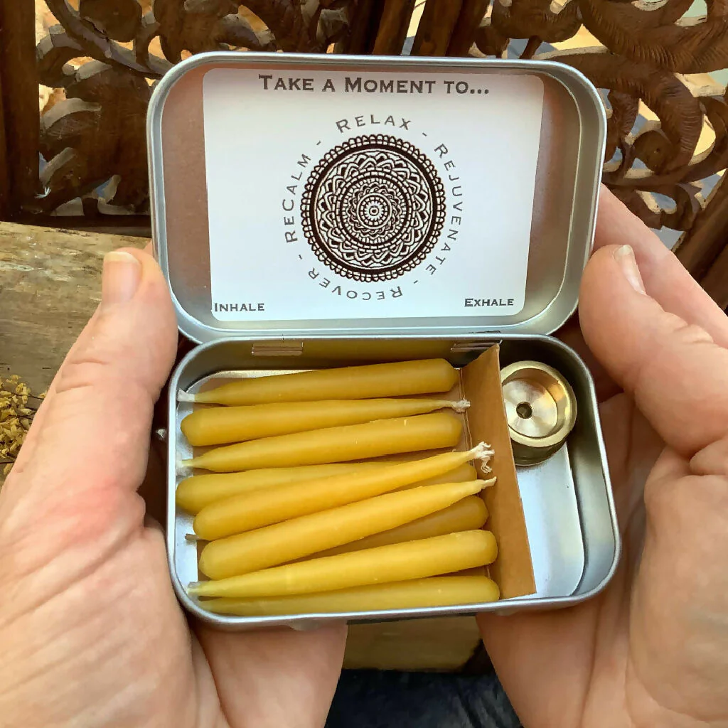 My Little Box of Christmas Calm - Mini Beeswax Candles Set - Image 3