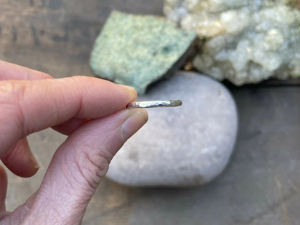 Narrow Silver Luna Ring - Image 2