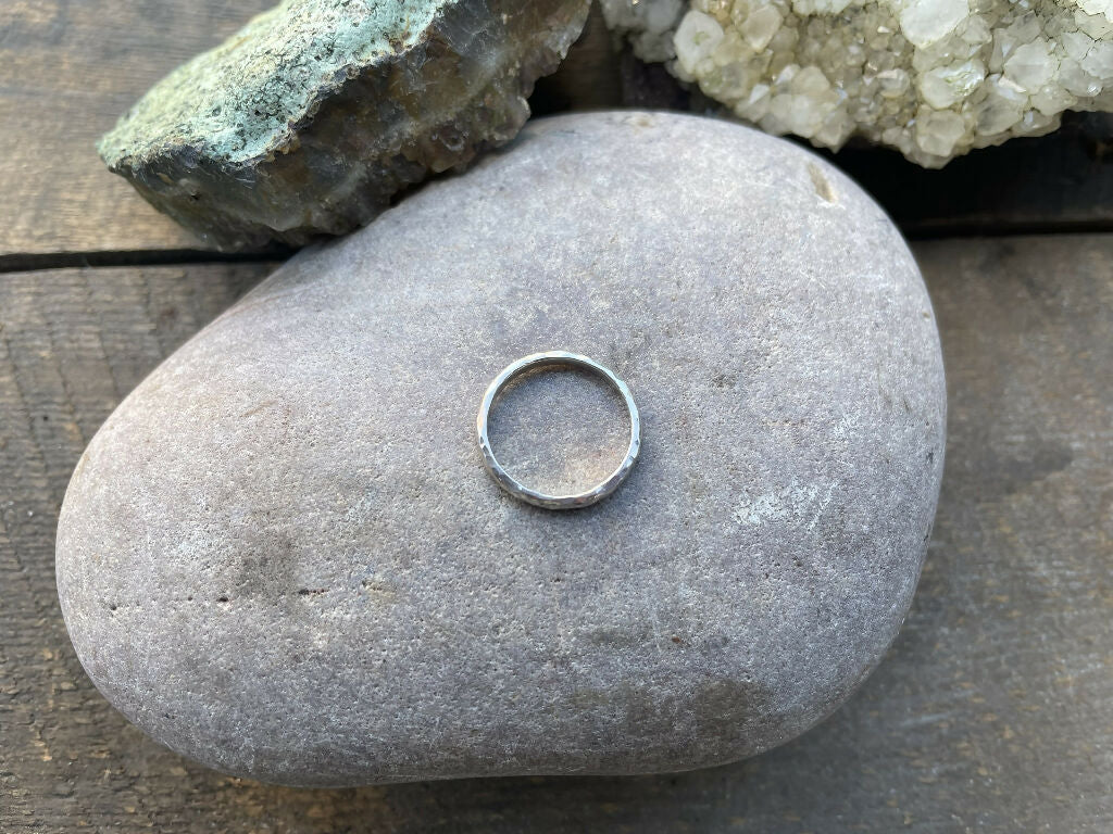 Narrow Silver Luna Ring - Image 4