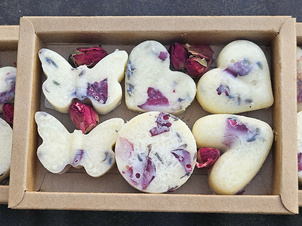 Natural Botanical Bath Melts, Shower Steamers, Calming Spray Gift Set - Image 3