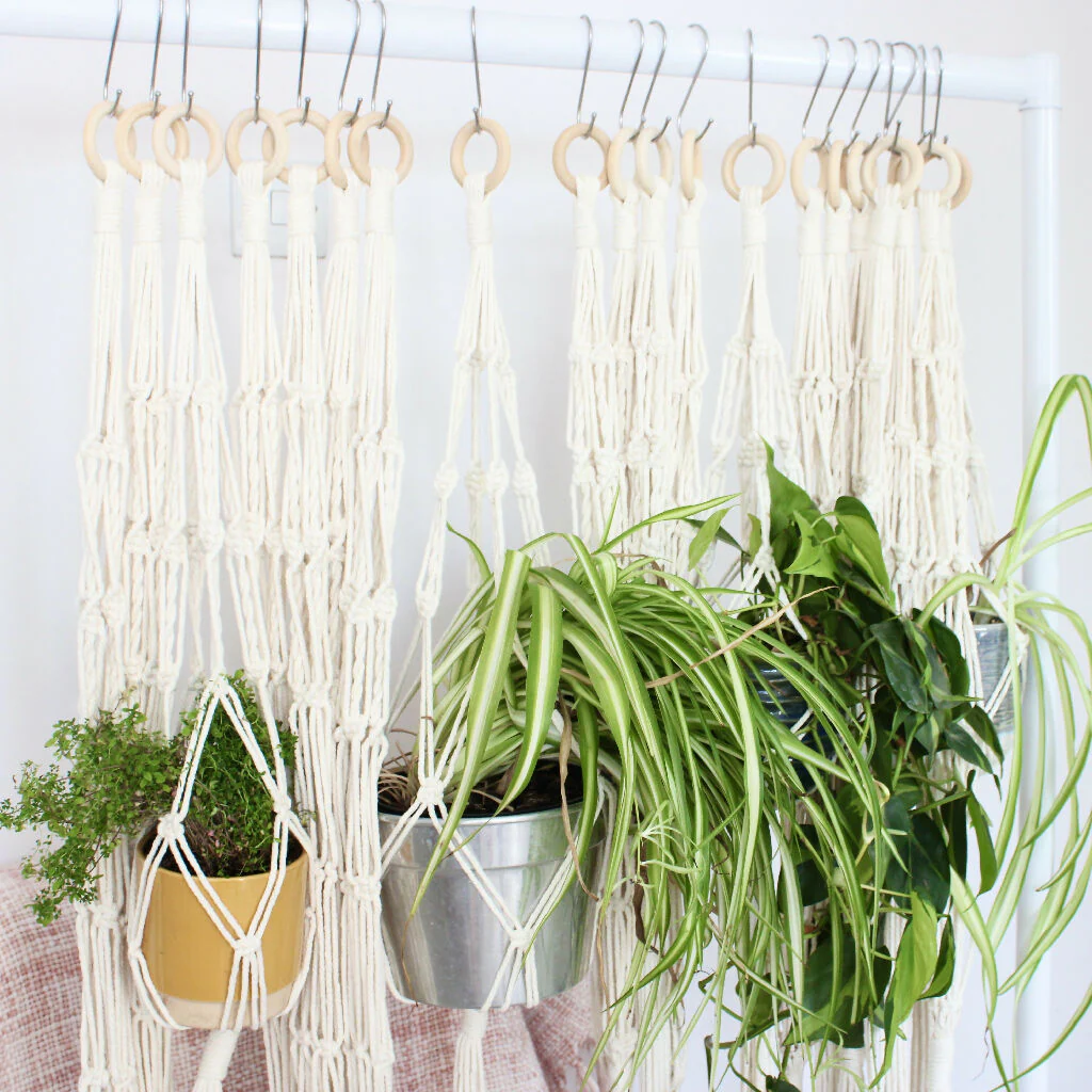 Natural Macrame Plant Hanger - Image 2