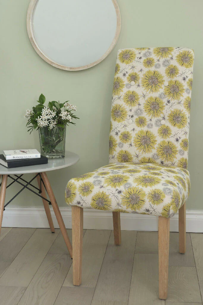 Natural Organic Sunflower and Flora Soft Furnishing Fabric - Image 7