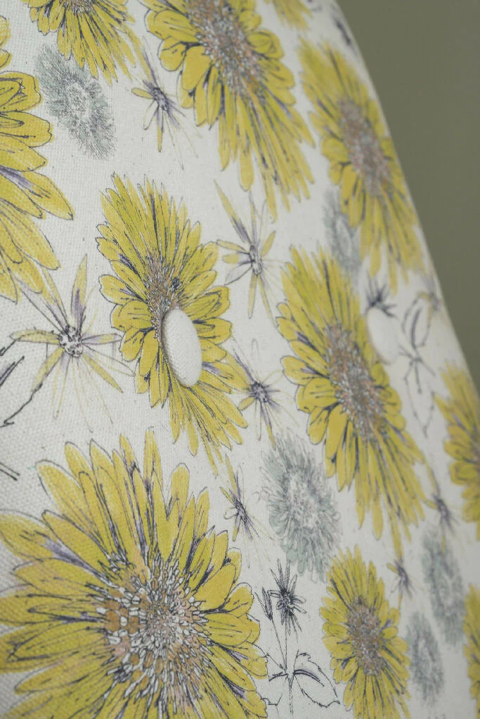 Natural Organic Sunflower and Flora Soft Furnishing Fabric - Image 8