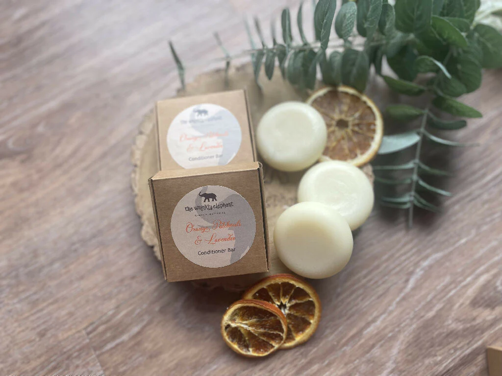 Natural Solid Conditioner Bar - Orange, Patchouli & Lavender