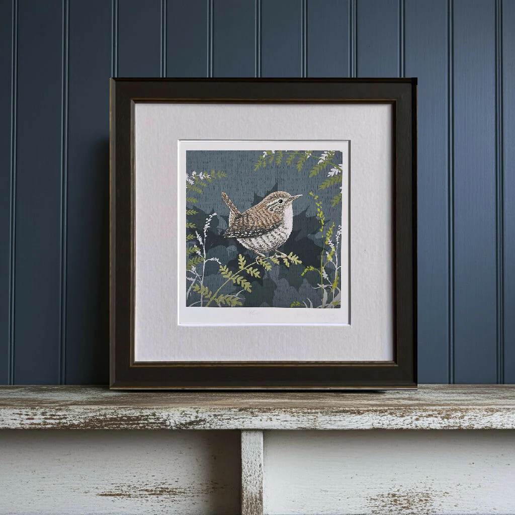 Navy Wren -Signed and mounted Giclée Art Print