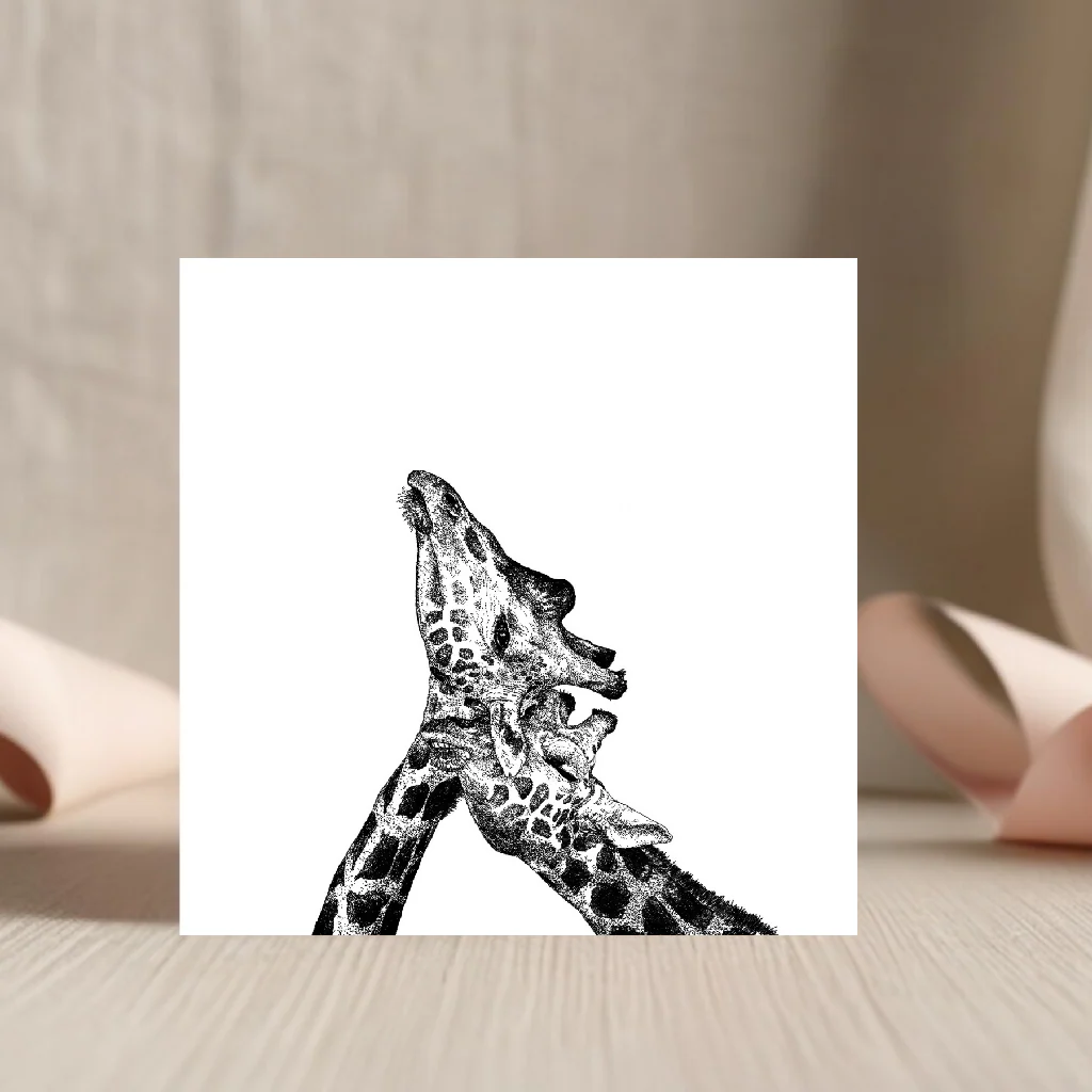Neck & Neck In Love Greeting Cards