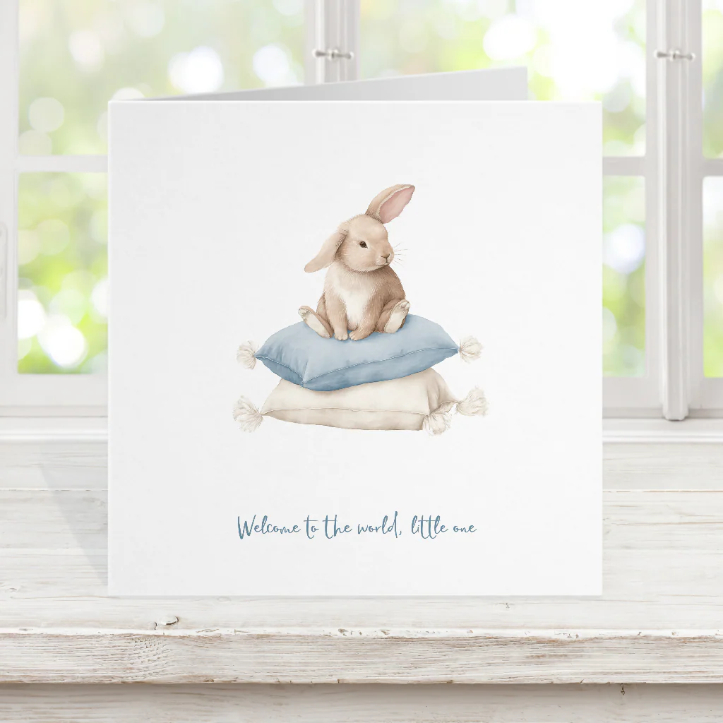 New Baby Boy or Girl, Greeting Card - personalised with your message