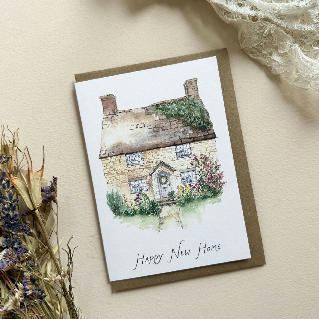 New Home - Country Cottage Greeting Card - Image 2