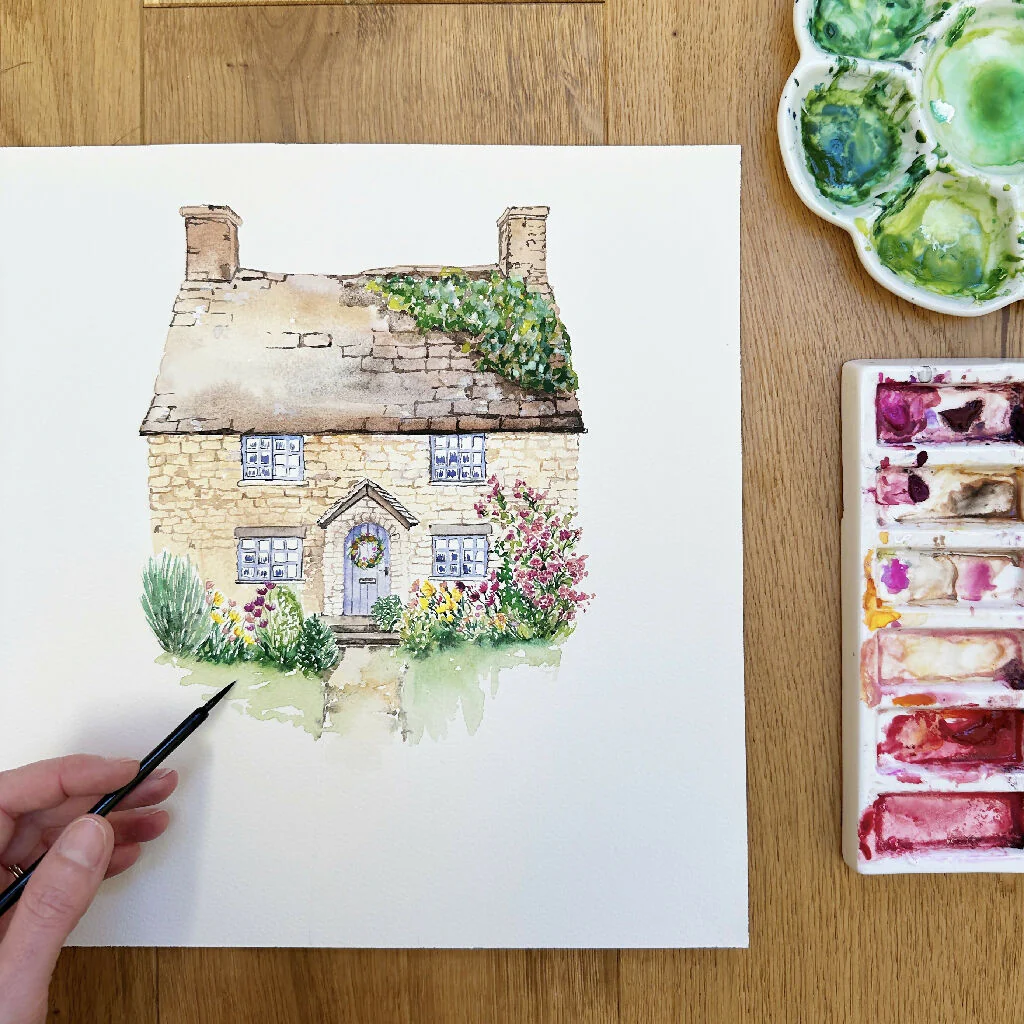 New Home - Country Cottage Greeting Card - Image 3