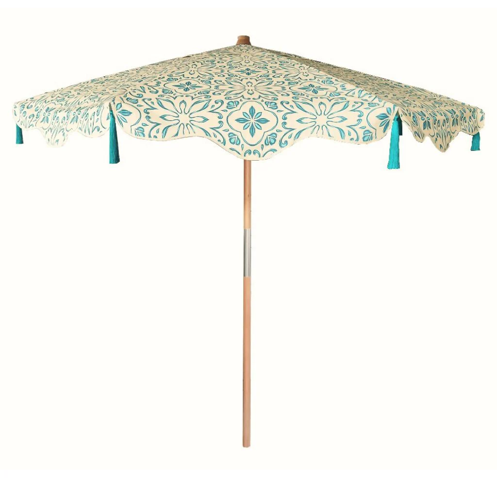 'Sienna' 2.2m Premium Solid Wood Outdoor Parasol Umbrella - Image 4