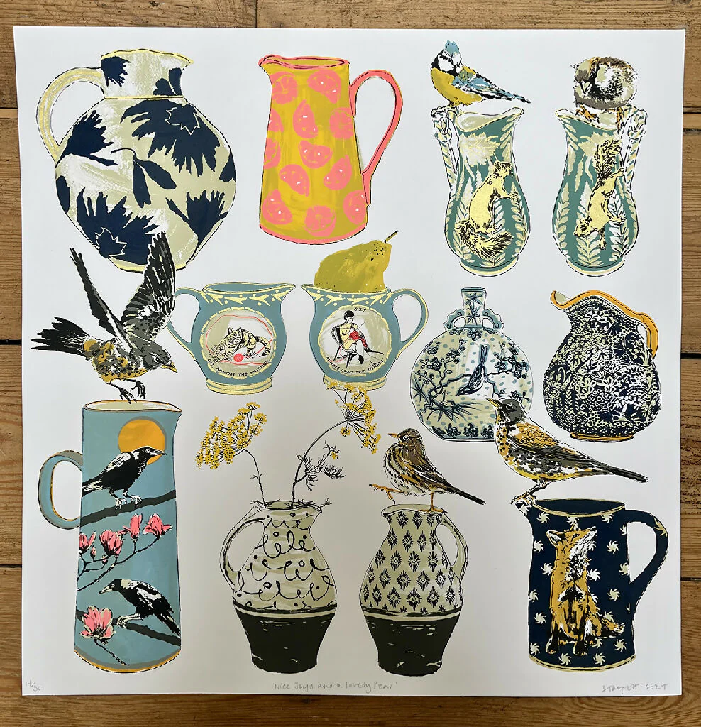 Nice Jugs and a Lovely Pear, Limited Edition Screenprint - Image 3
