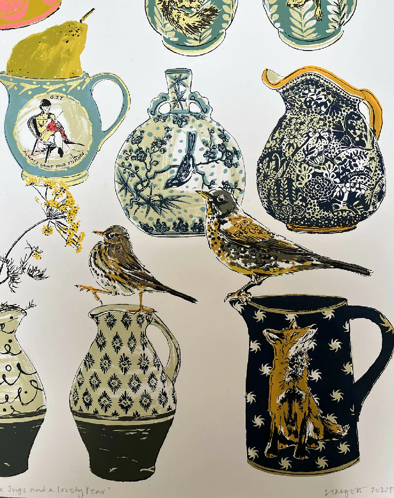 Nice Jugs and a Lovely Pear, Limited Edition Screenprint - Image 4