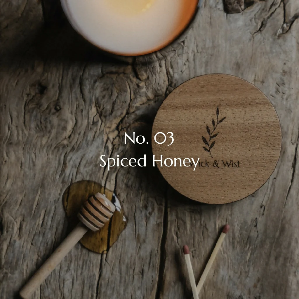 No. 03 Spiced Honey Luxury Candle - Image 2