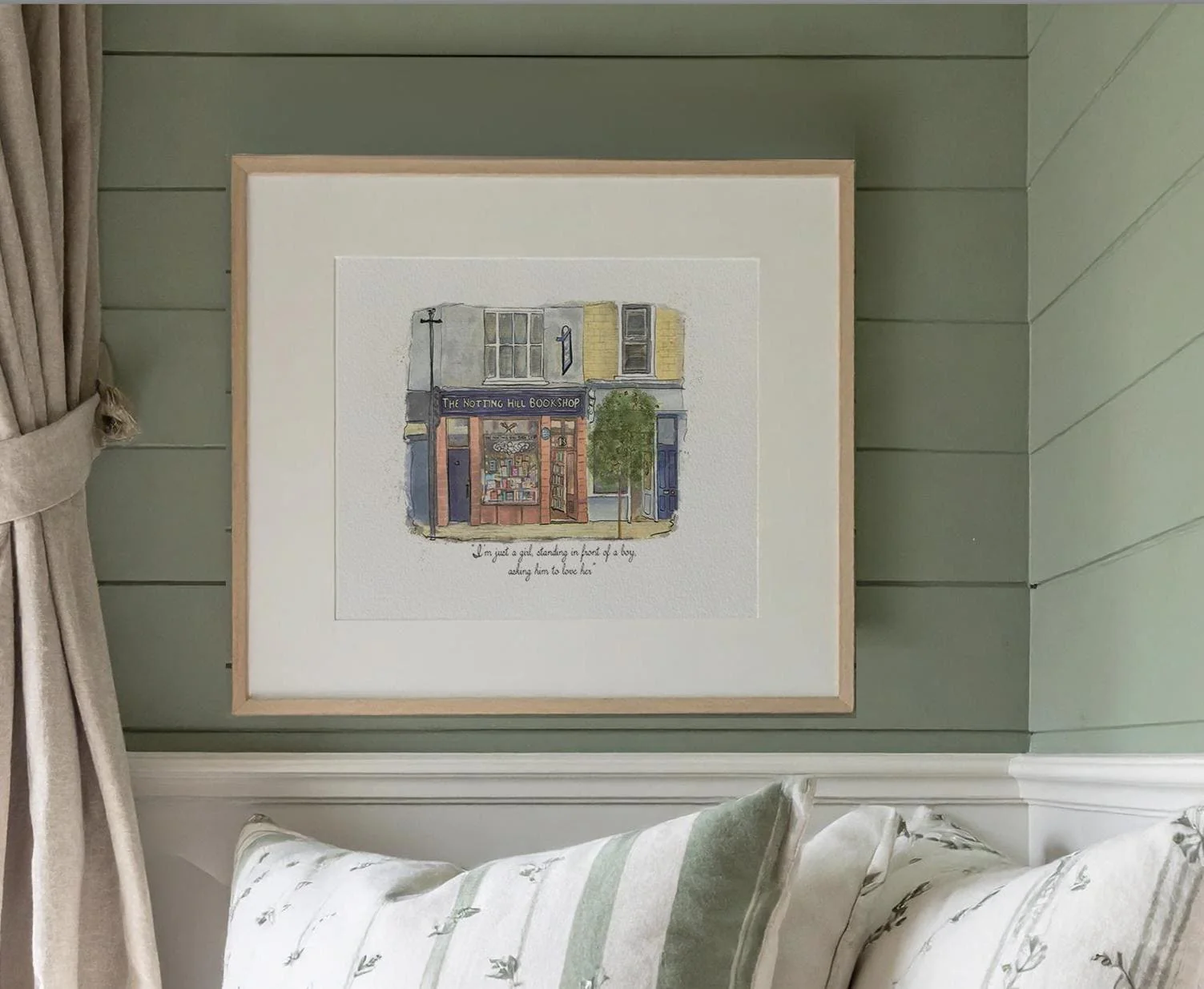 Notting Hill Bookshop Watercolor Illustration "Notting Hill" Movie - Image 3