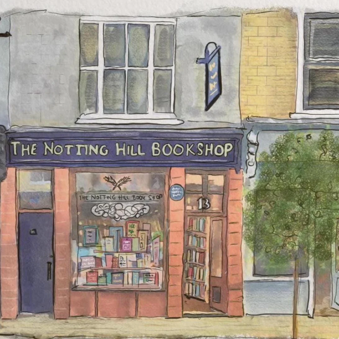 Notting Hill Movie Print Bookshop Striped Wall Art "Notting Hill" Movie Location - Image 8