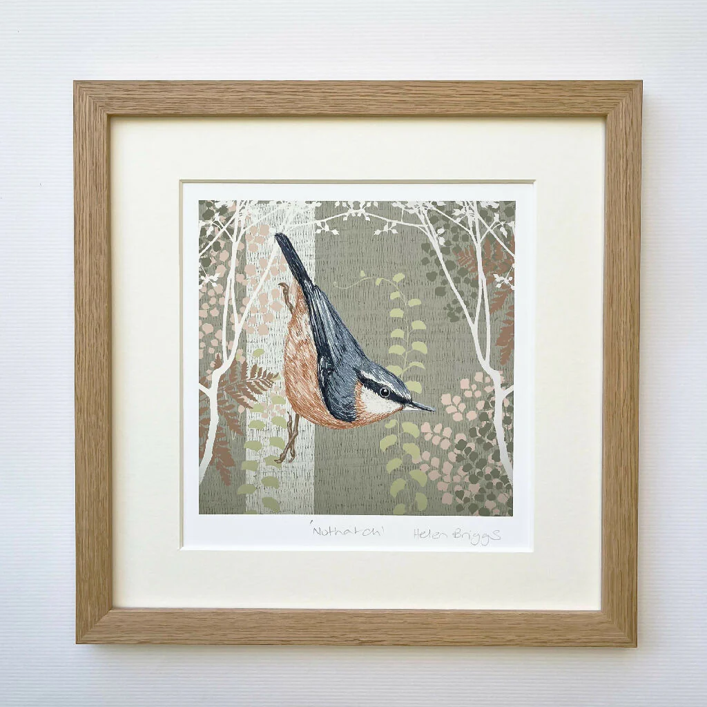 Nuthatch -Signed and mounted Giclée Art Print - Image 5
