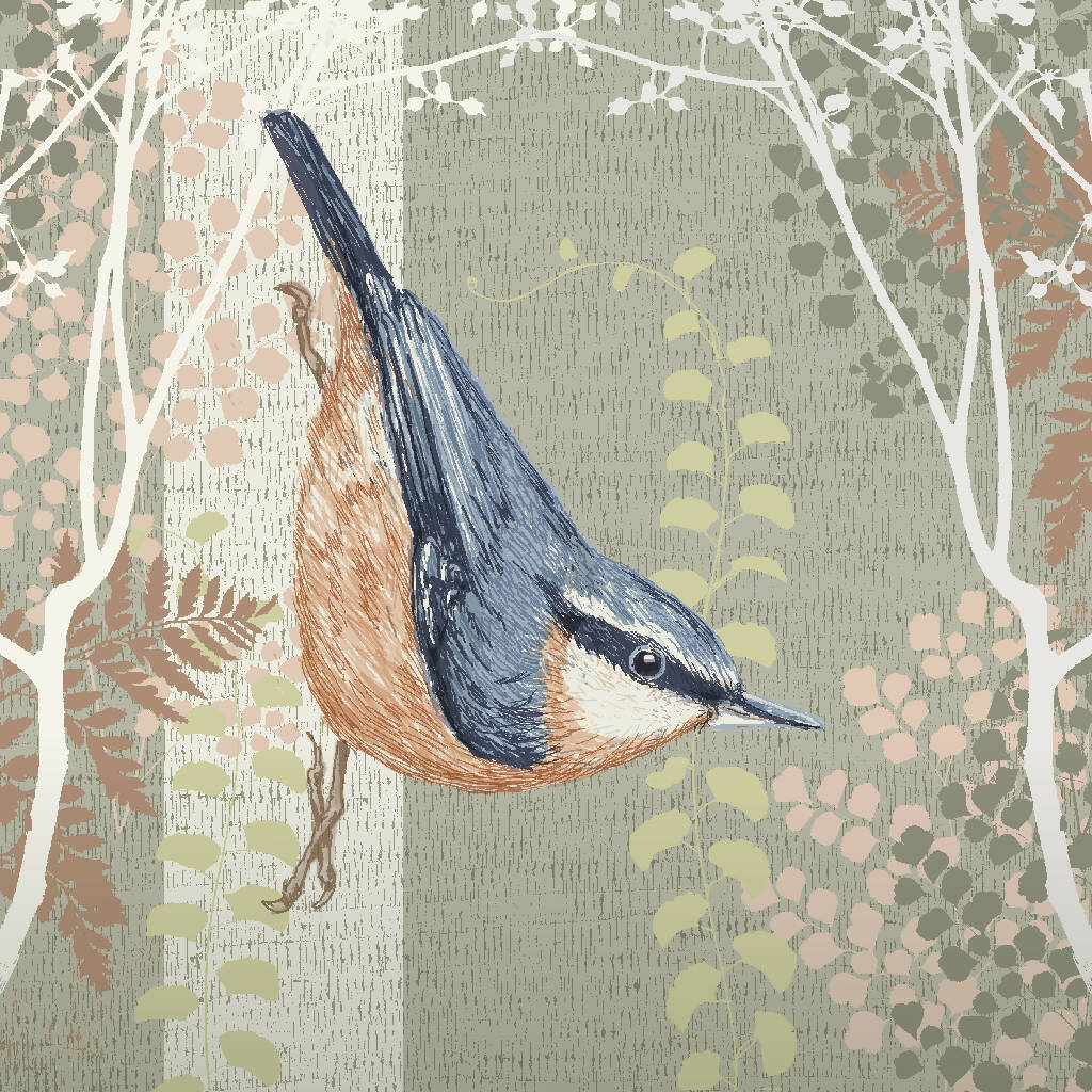 Nuthatch -Signed and mounted Giclée Art Print - Image 6