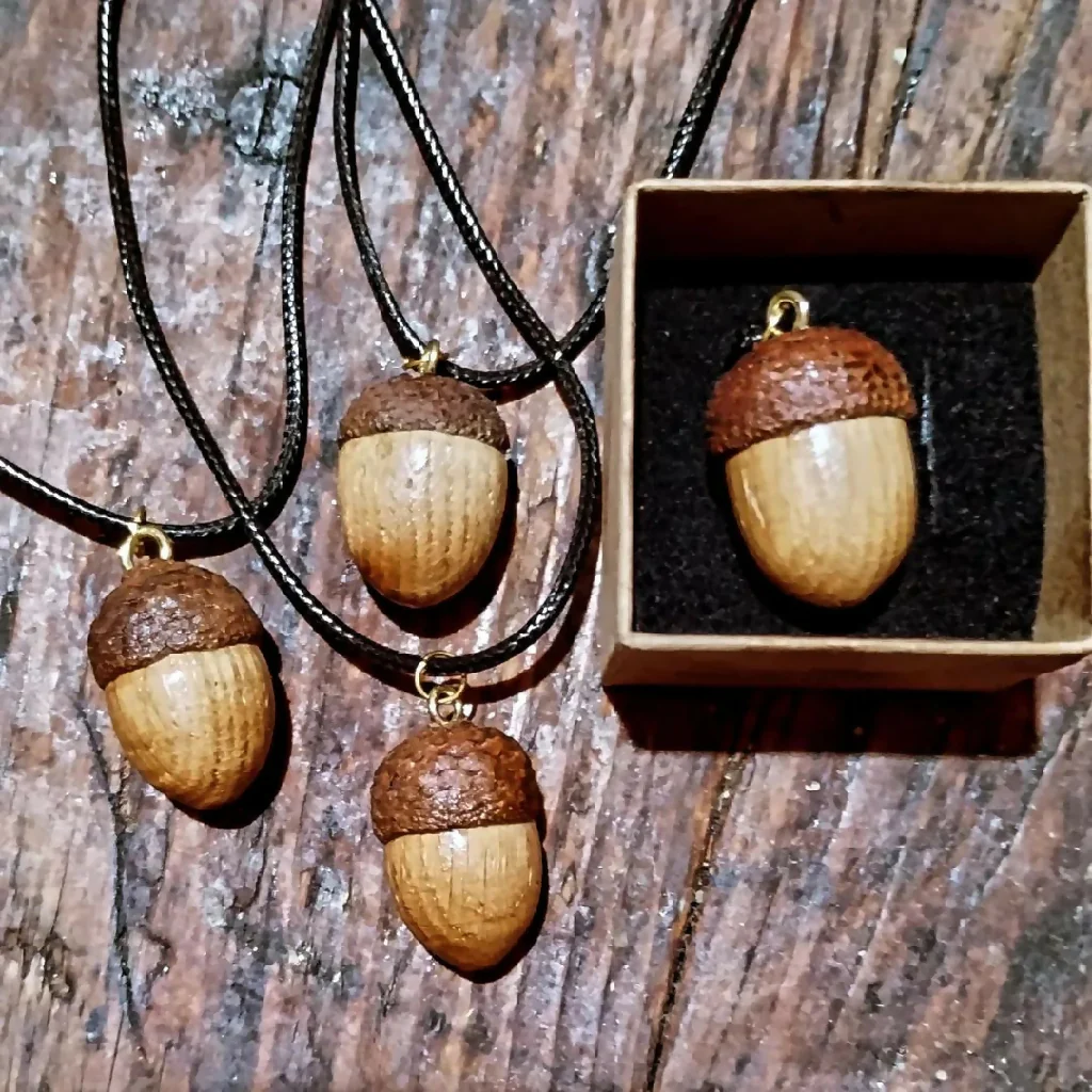 Oak Acorn Necklace - Image 3