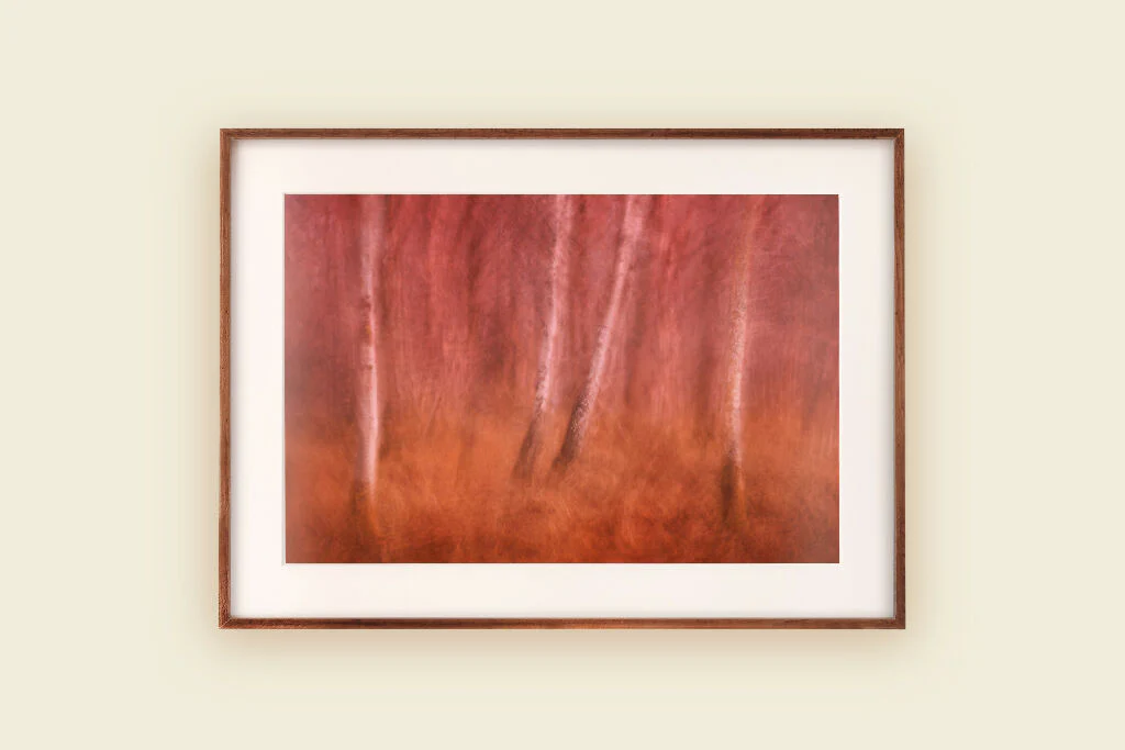 Warming Autumnal Art Print 'Ochre Wood' - Image 2