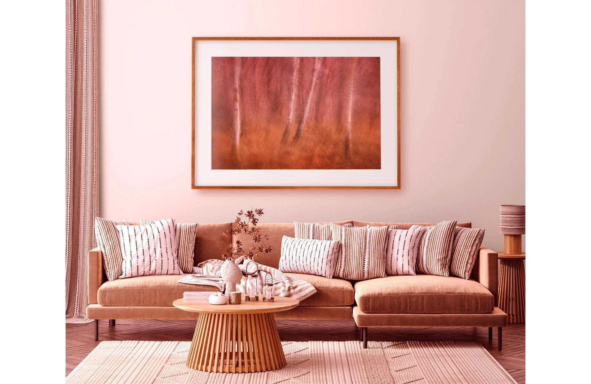 Warming Autumnal Art Print 'Ochre Wood' - Image 6
