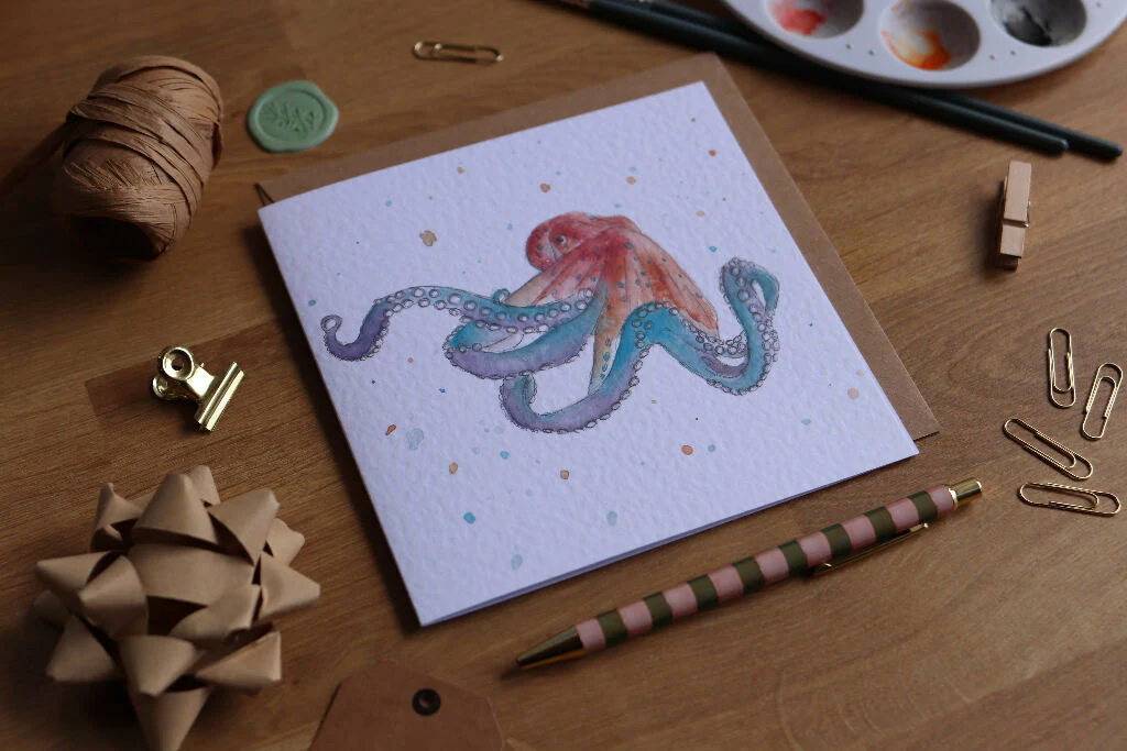 Octopus Greeting Card - Image 2