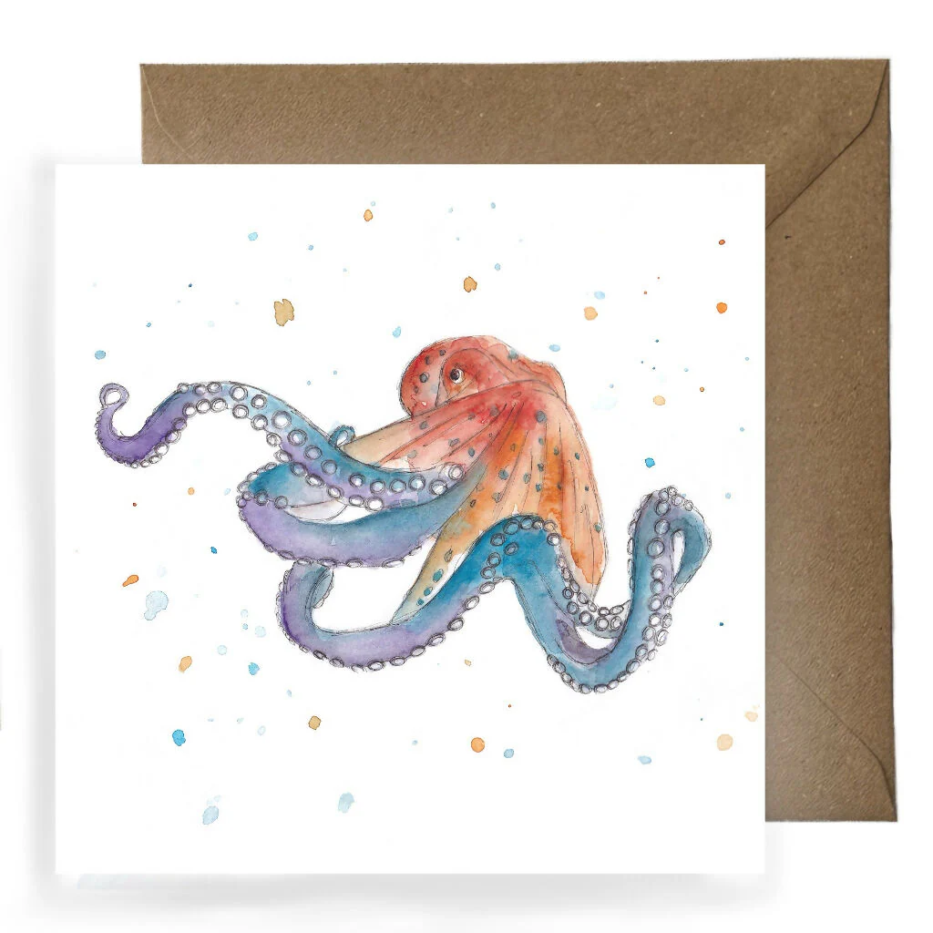 Octopus Greeting Card - Image 3