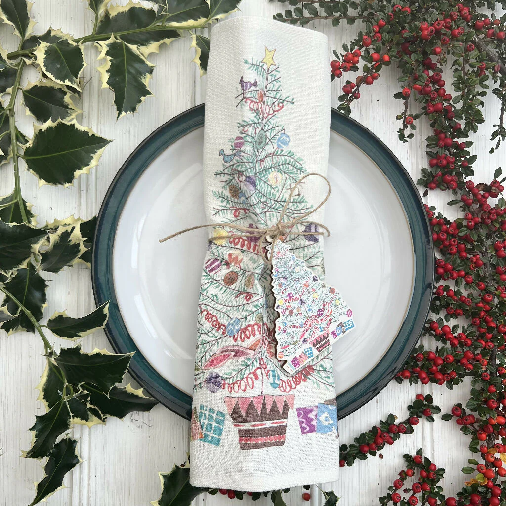 'Oh Christmas Tree' Wooden Christmas Tree Decoration - Image 2