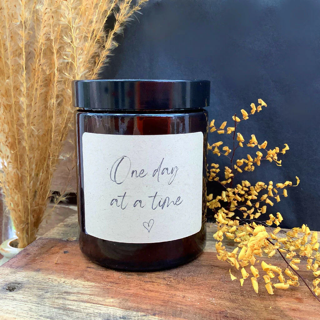 One day at a time - Sympathy Gift - Aromatherapy Candle - Image 2