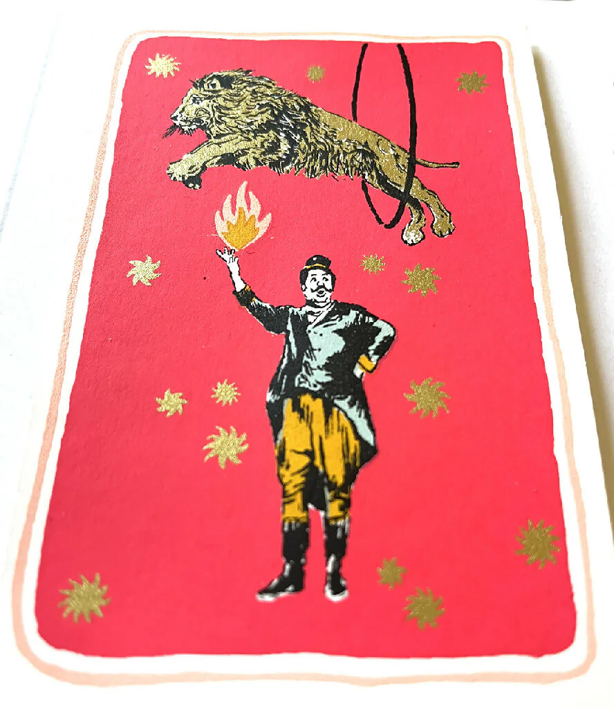 One Great Leap Hand Screenprinted Card - Image 2