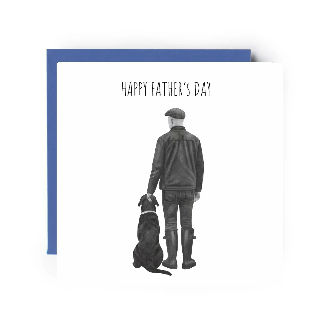 One Man and His Dog Father’s Day Card - Image 2