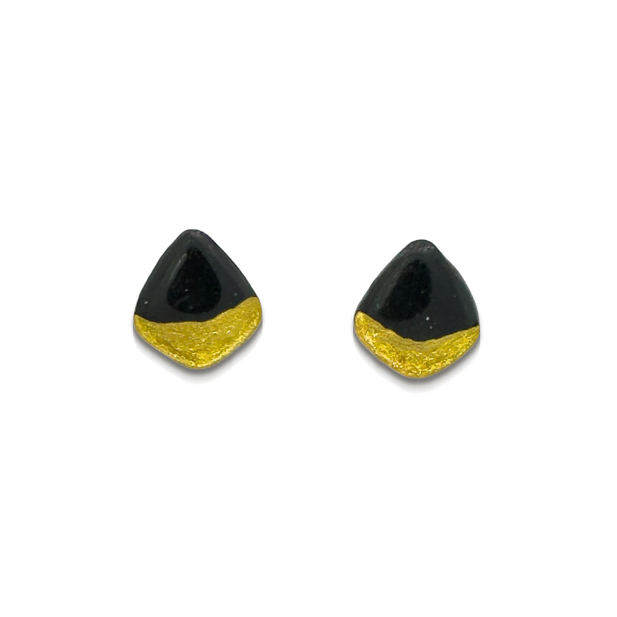 Ophelia Shield Earrings | Black - Image 2