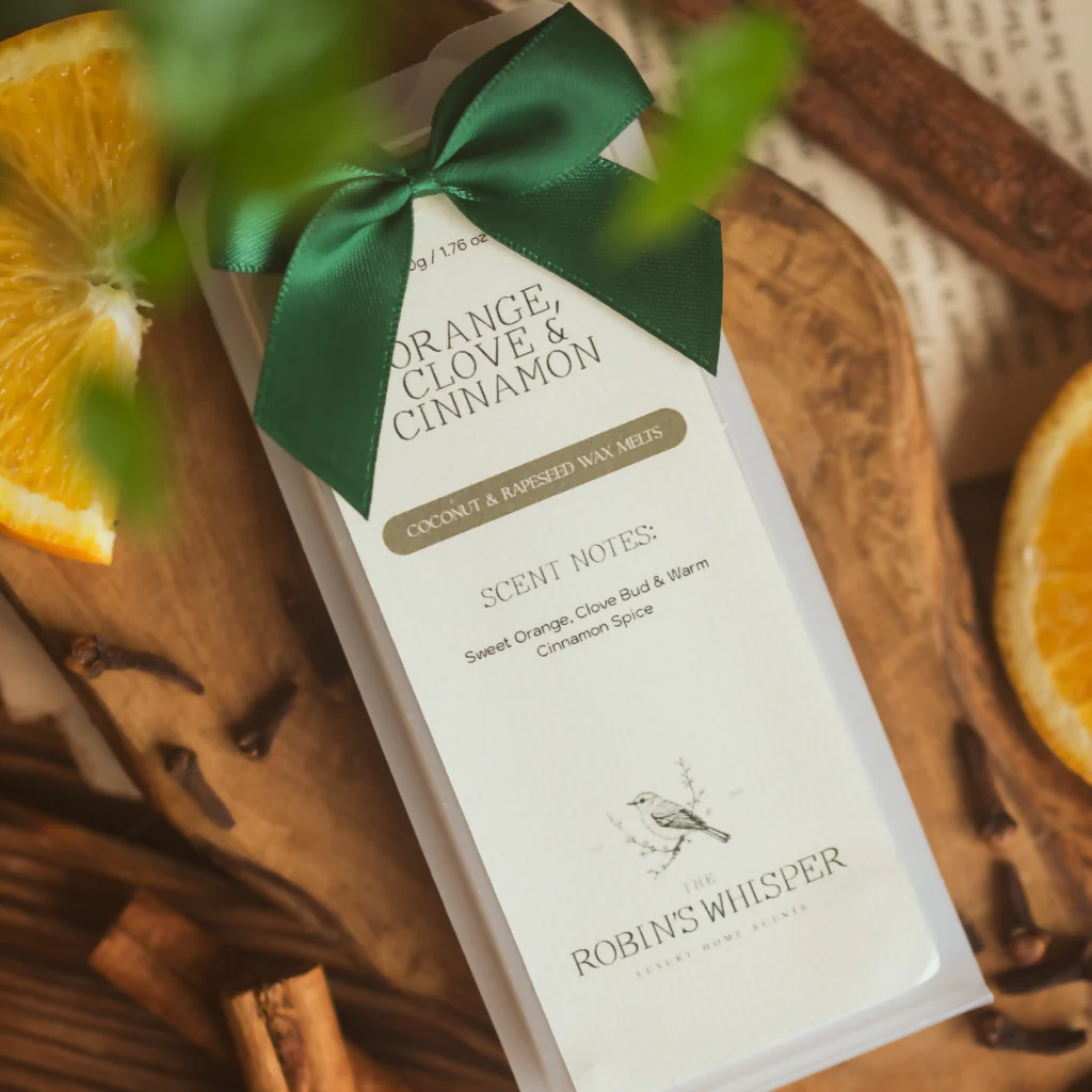 Orange Clove and Cinnamon Botanical Wax Melt - Image 2