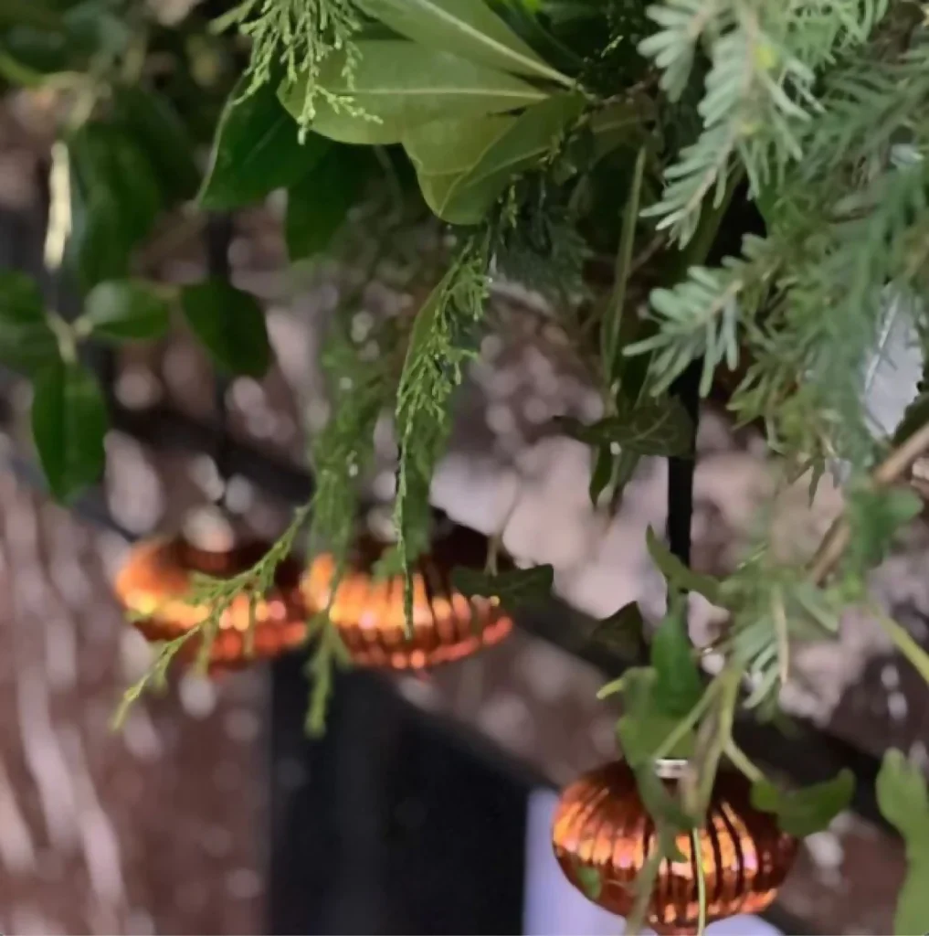 Orange Copper Glass Baubles - Image 4