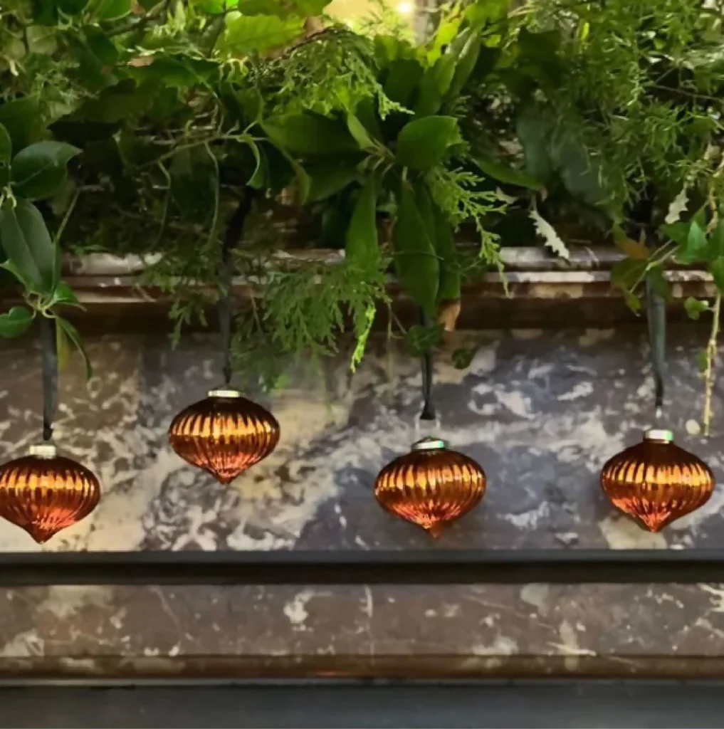 Orange Copper Glass Baubles - Image 6