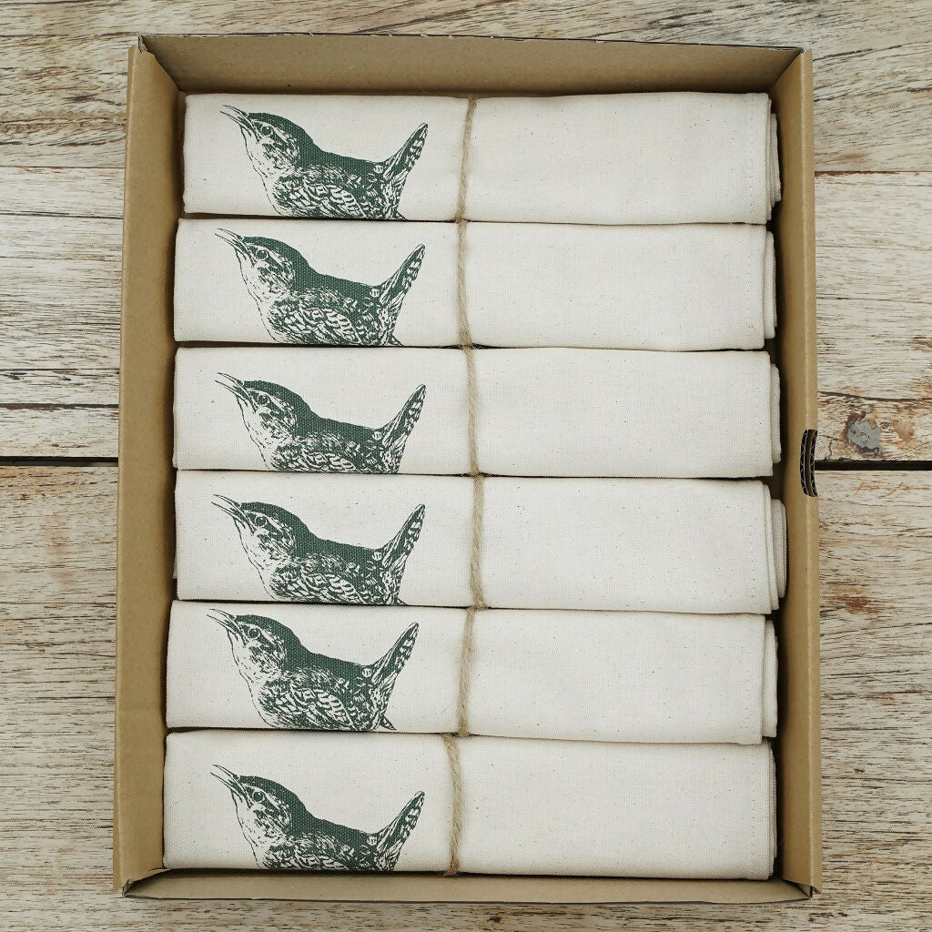 Organic Cotton Wren Napkin – Boxed Set of 6
