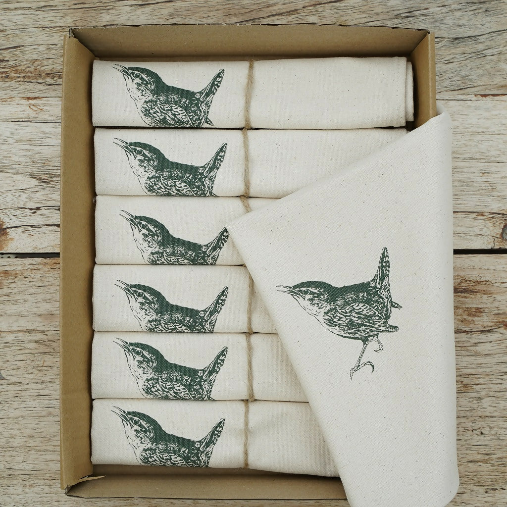 Organic Cotton Wren Napkin – Boxed Set of 6 - Image 3