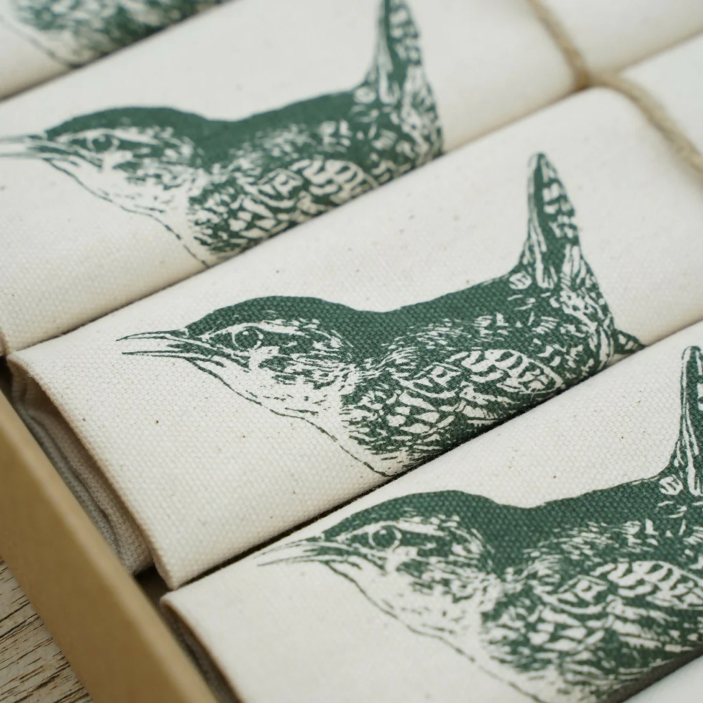Organic Cotton Wren Napkin – Boxed Set of 6 - Image 4
