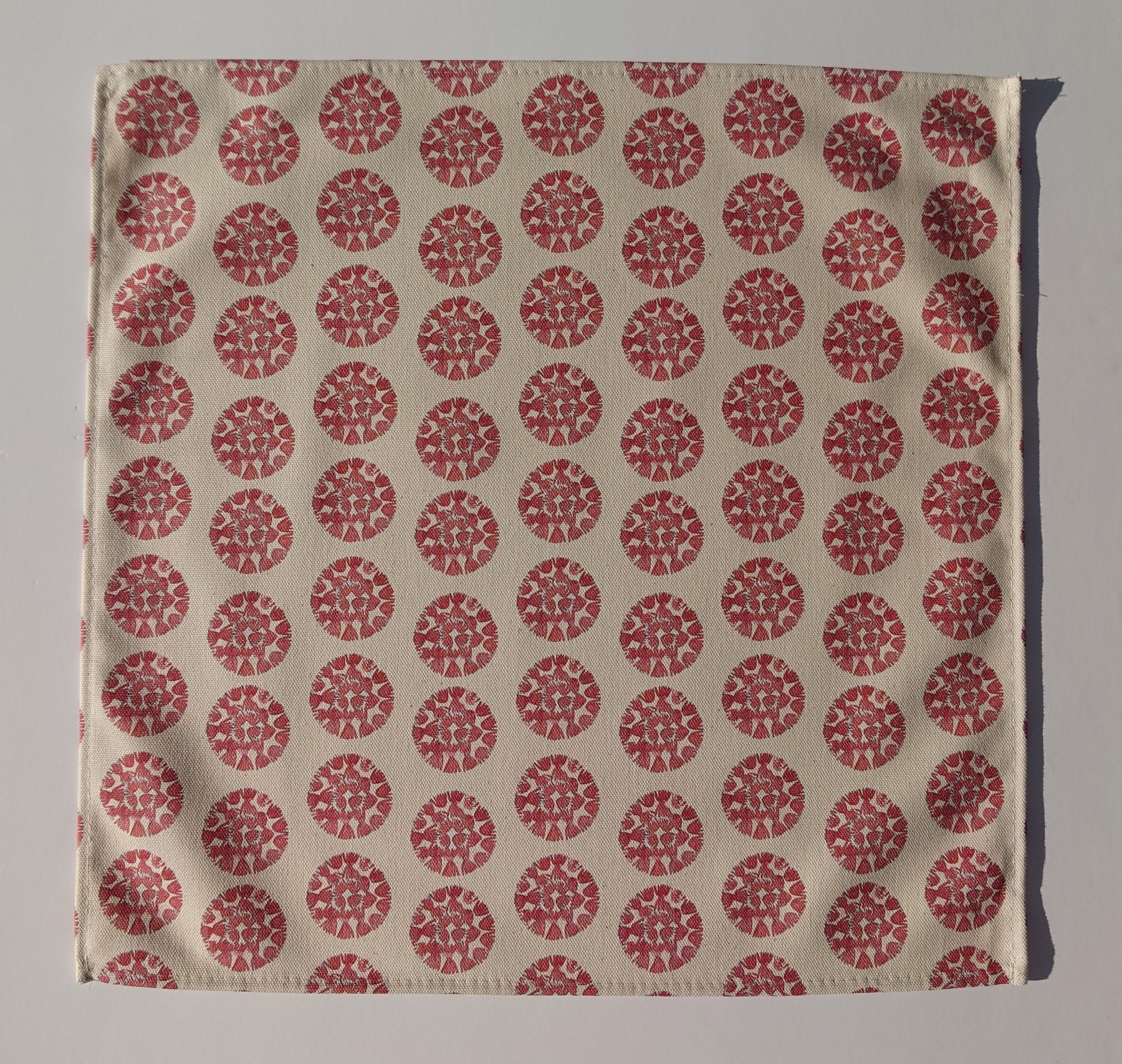 Organic Napkin - Machair Clock Red - Image 5