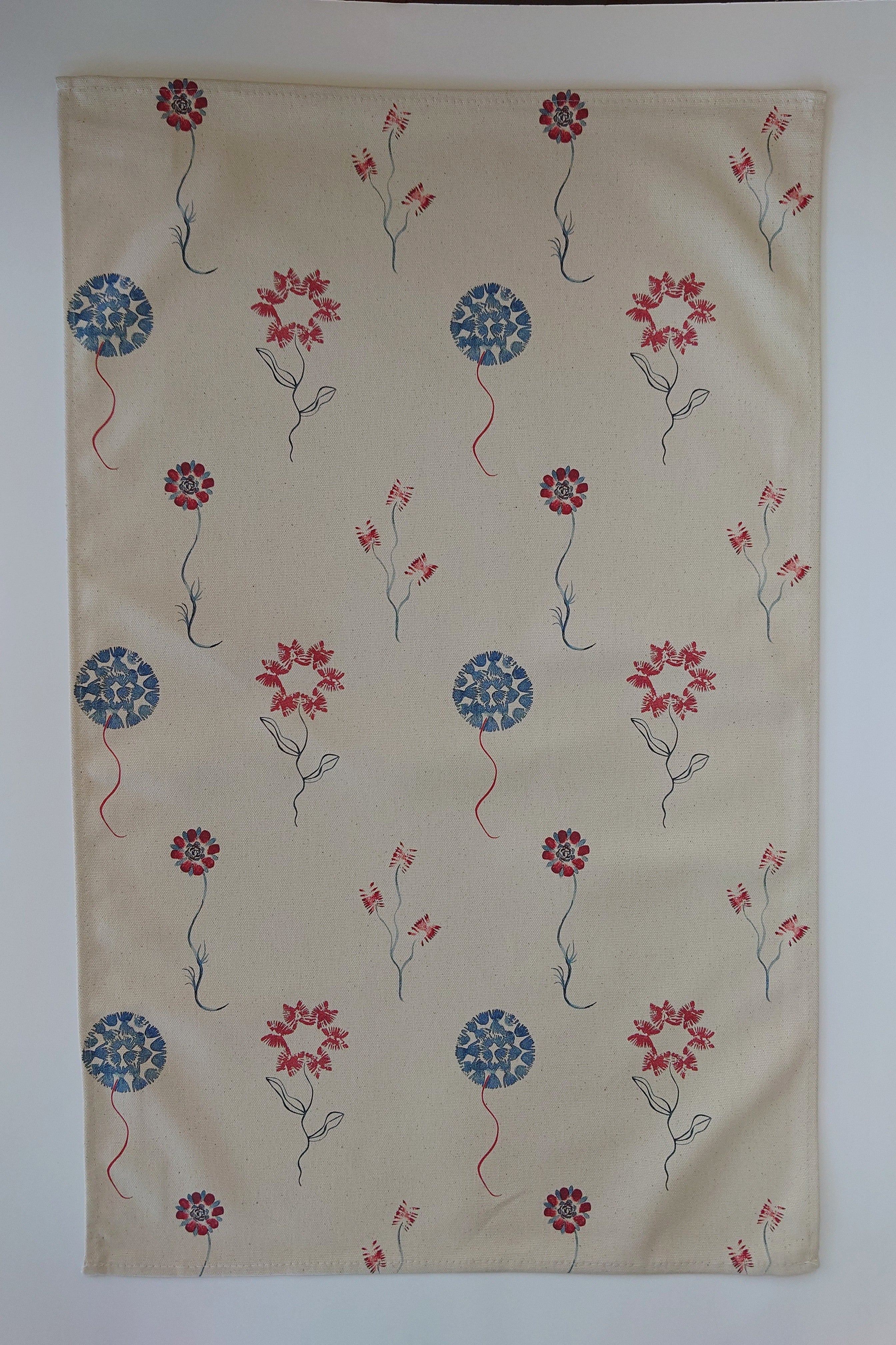 Organic Tea Towel - Machair Bloom Multi - Image 2