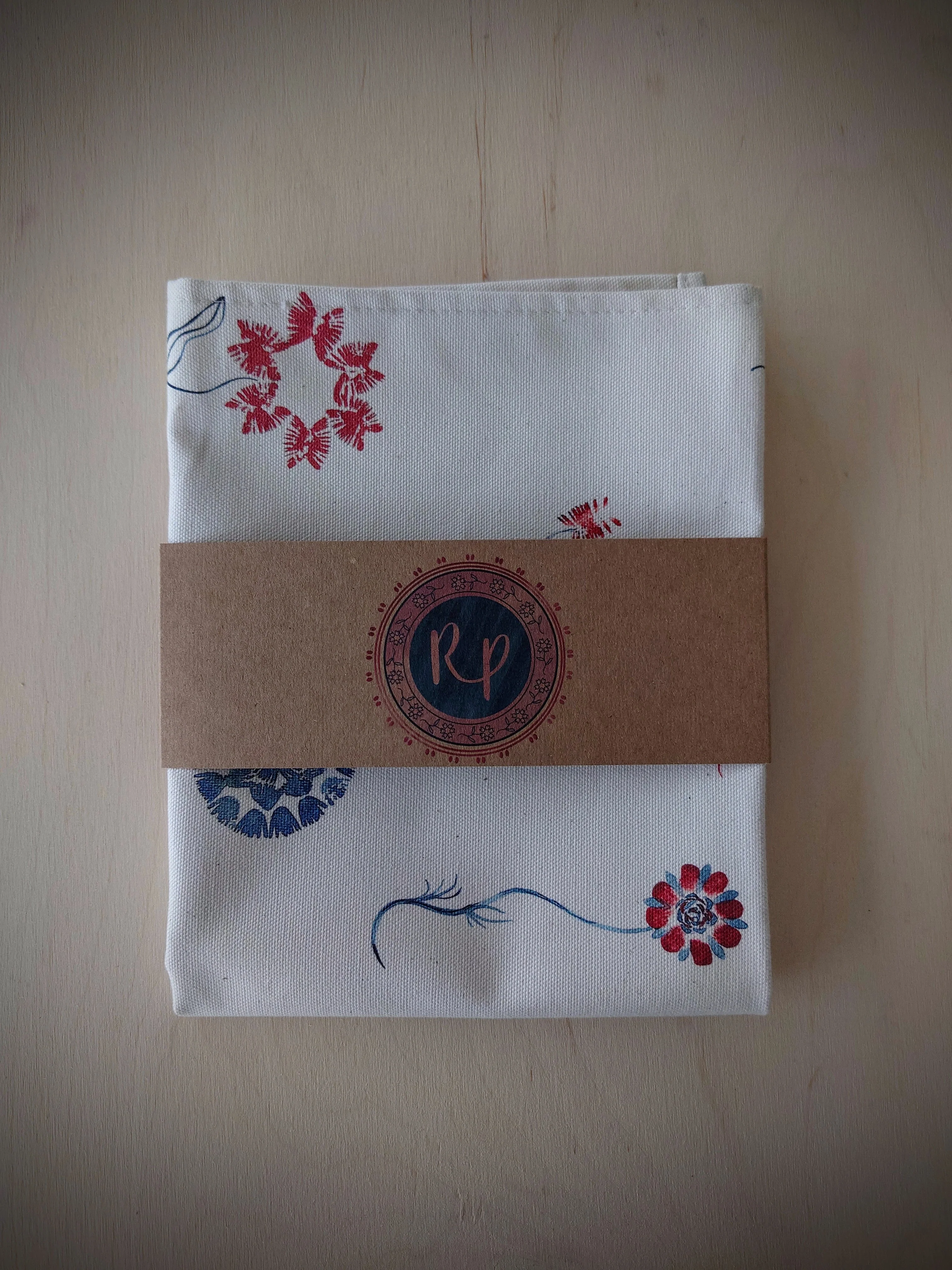 Organic Tea Towel - Machair Bloom Multi - Image 3