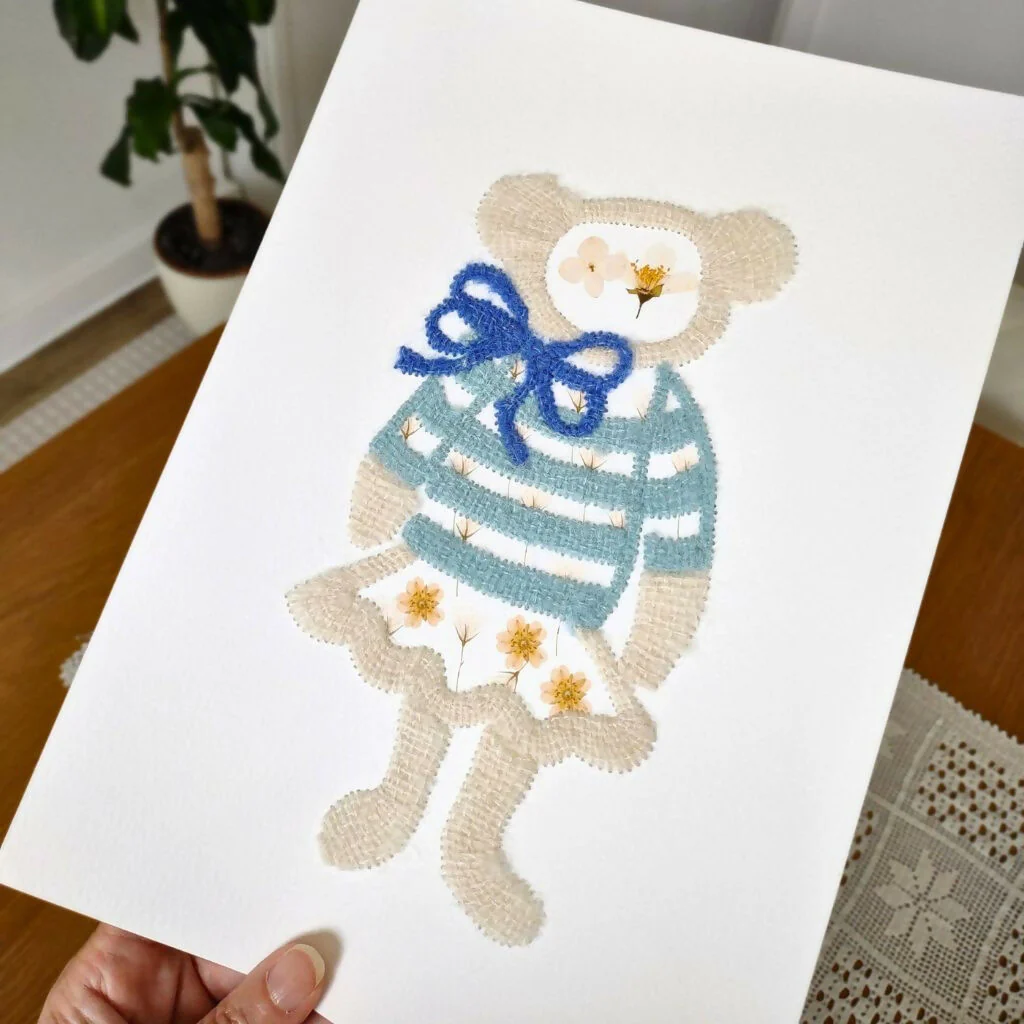 Original Handmade Teddy Bear Art