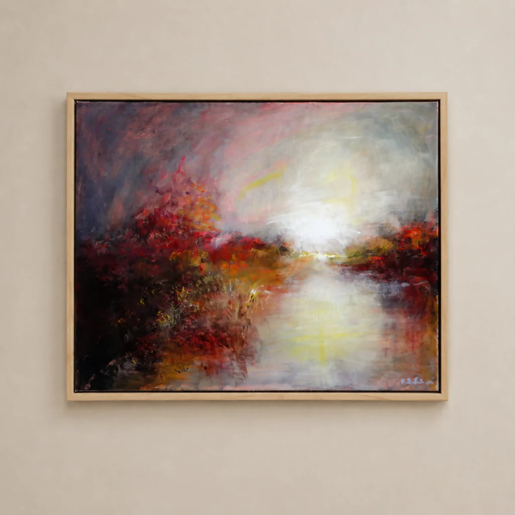 Original painting 'Ember Shore' by Kasia Kaldowski